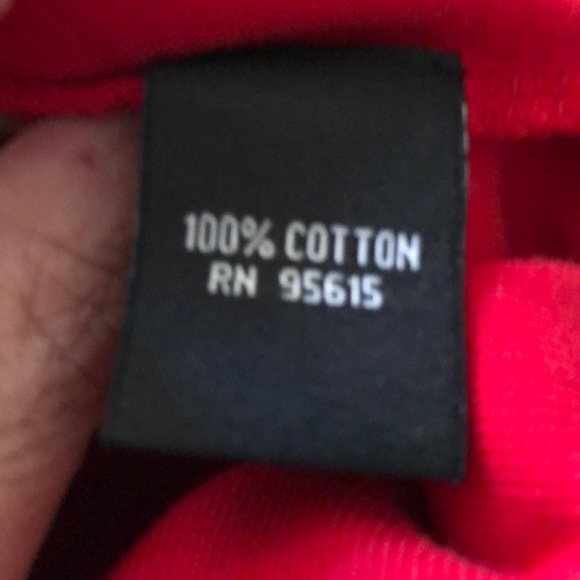 Rafaella PM cowl neck red tee with stud decoration - Picture 6 of 7